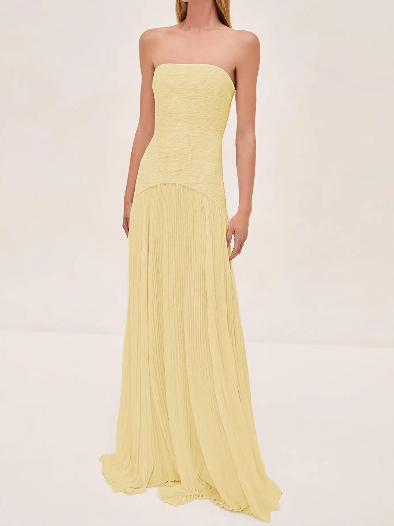 Abito Elara — Maxi in Mesh e Chiffon