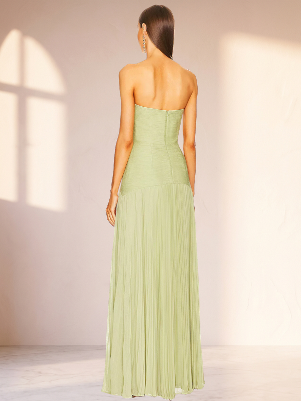 Abito Elara — Maxi in Mesh e Chiffon