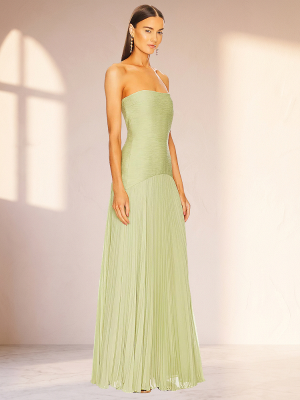 Abito Elara — Maxi in Mesh e Chiffon