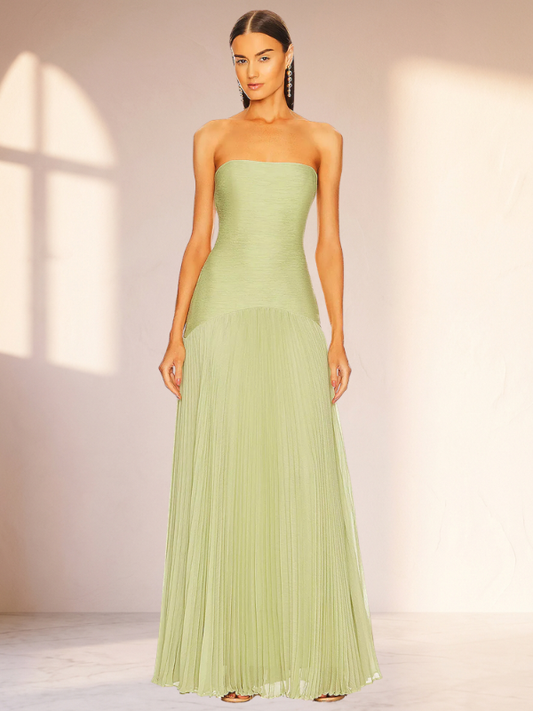 Abito Elara — Maxi in Mesh e Chiffon
