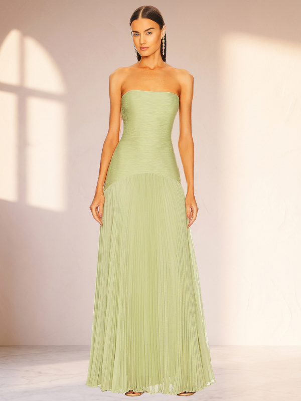 Abito Elara — Maxi in Mesh e Chiffon