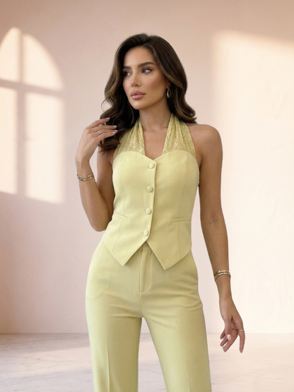 Completo Elegante con Gilet e Pantalone