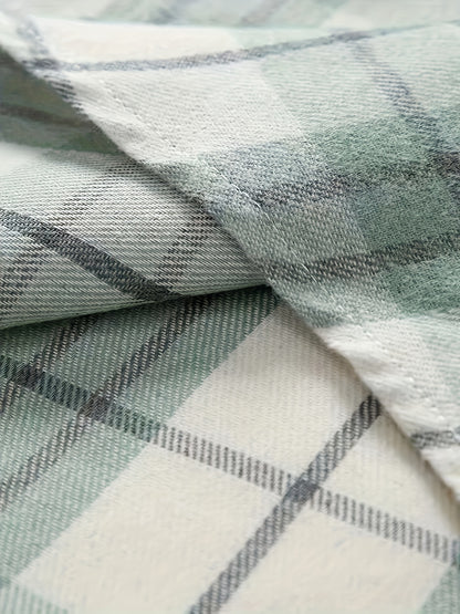 Modern Plaid Flannel Shirt